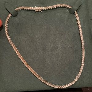 Dorsey Moss Sapphire Tennis Necklace